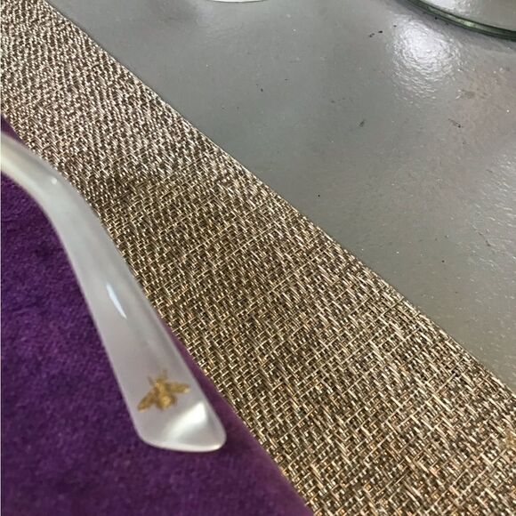 Pink Gucci Sunglasses with Bumble Bee Logo - Picture 5 of 11